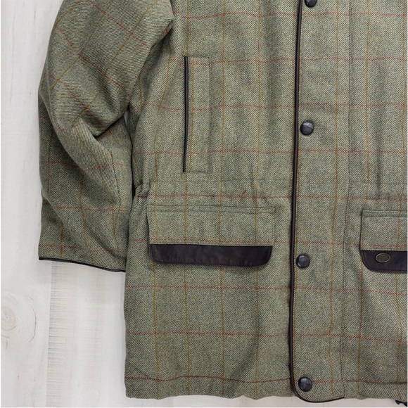 rare LE CHAMEAU luxury wool field jacket coat hunting shooting French L tweed - Picture 4 of 7